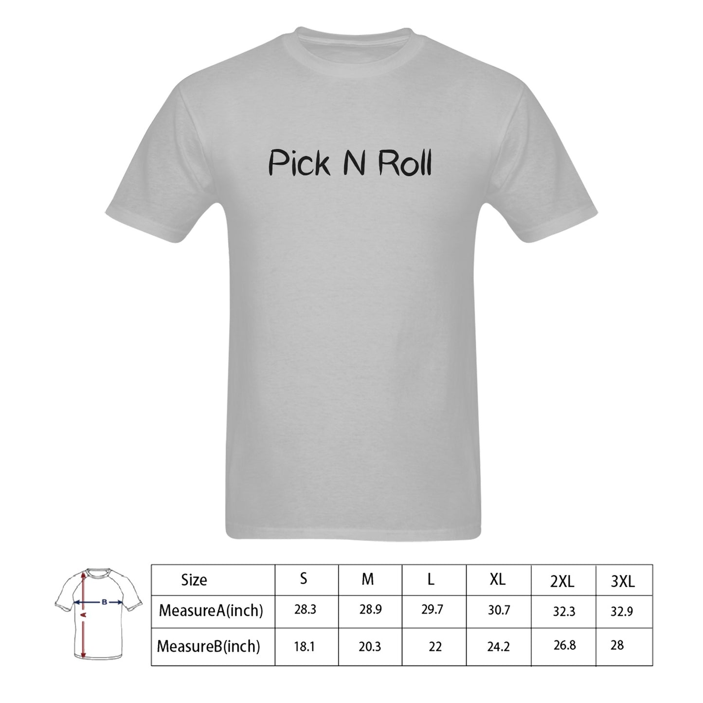 Pick N Roll Men's T-shirt 100% Cotton