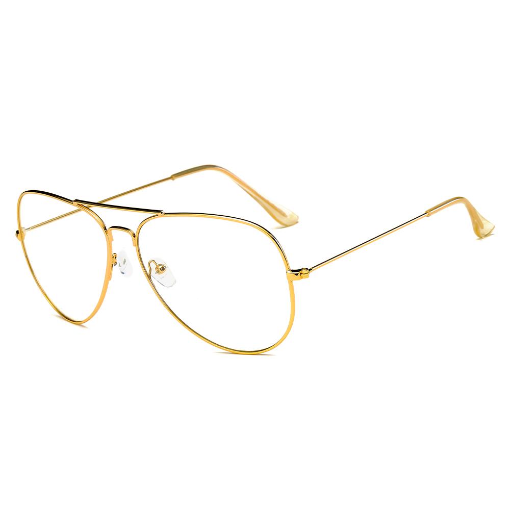 Trendy Aviator Clear Glasses