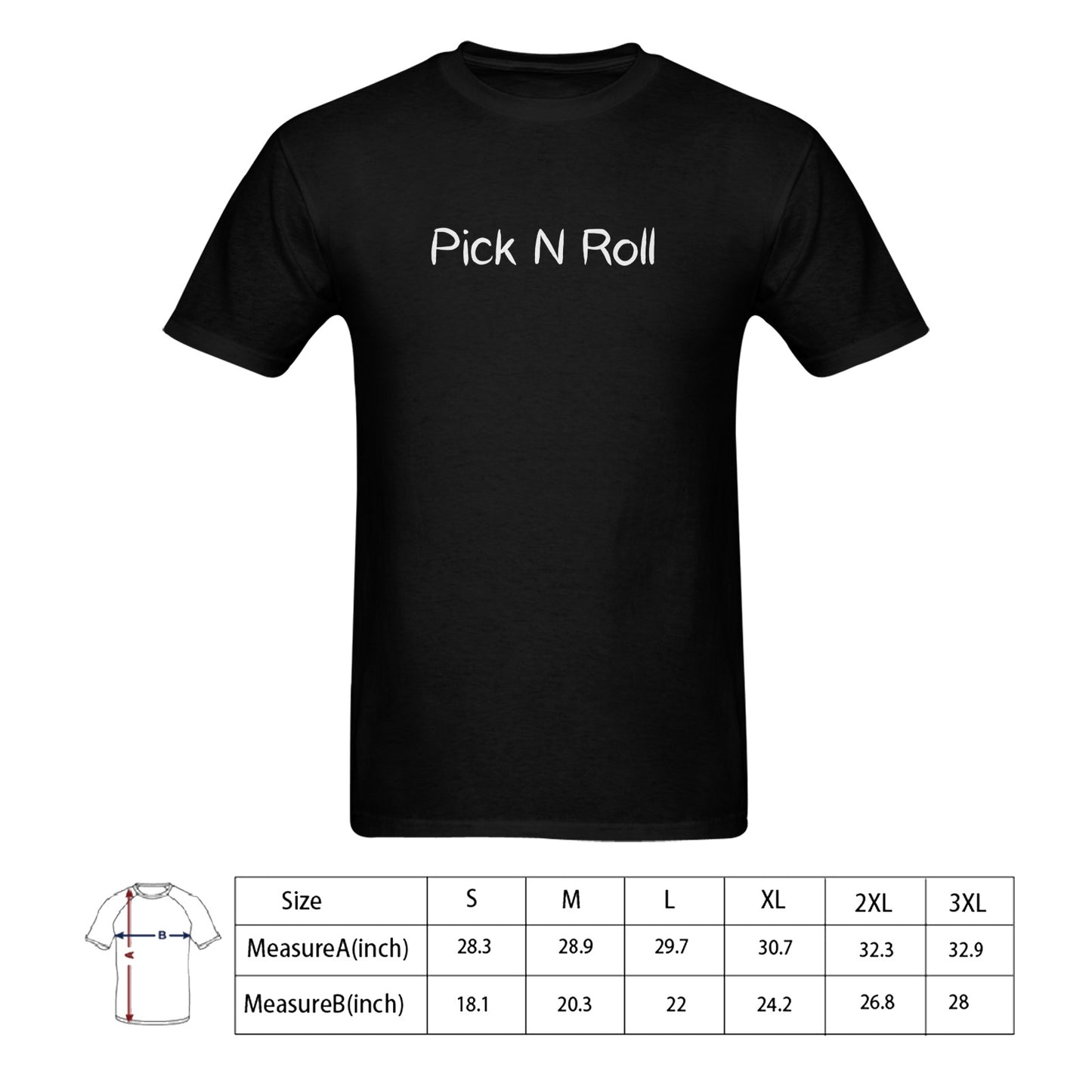 Pick N Roll Men's T-shirt 100% Cotton