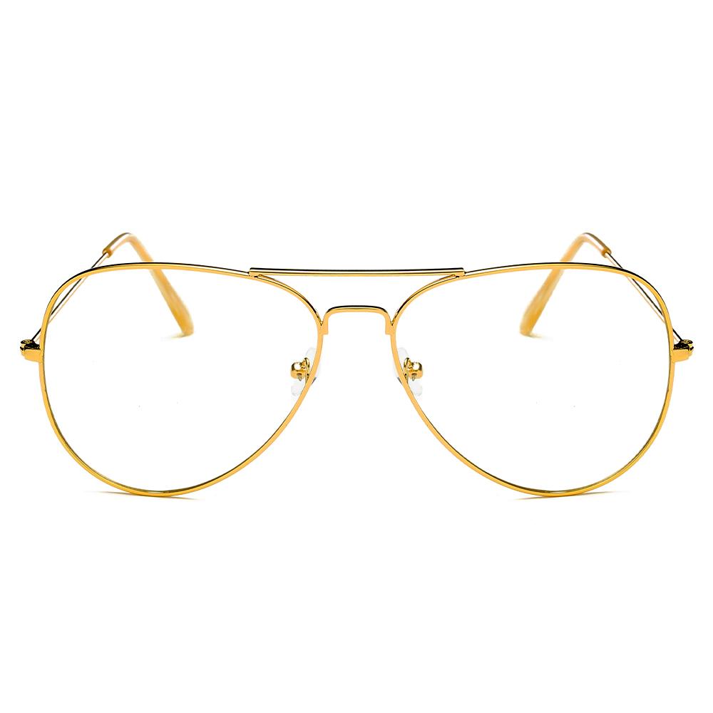 Trendy Aviator Clear Glasses