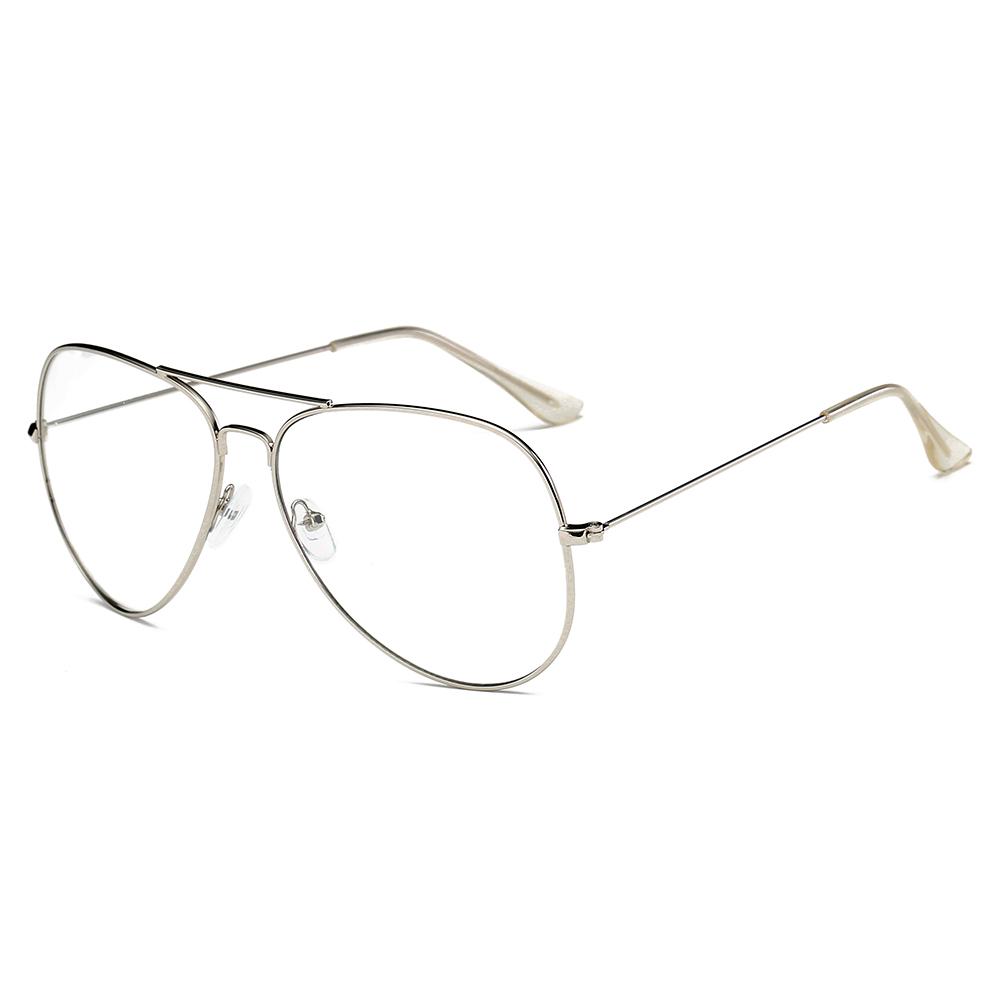 Trendy Aviator Clear Glasses